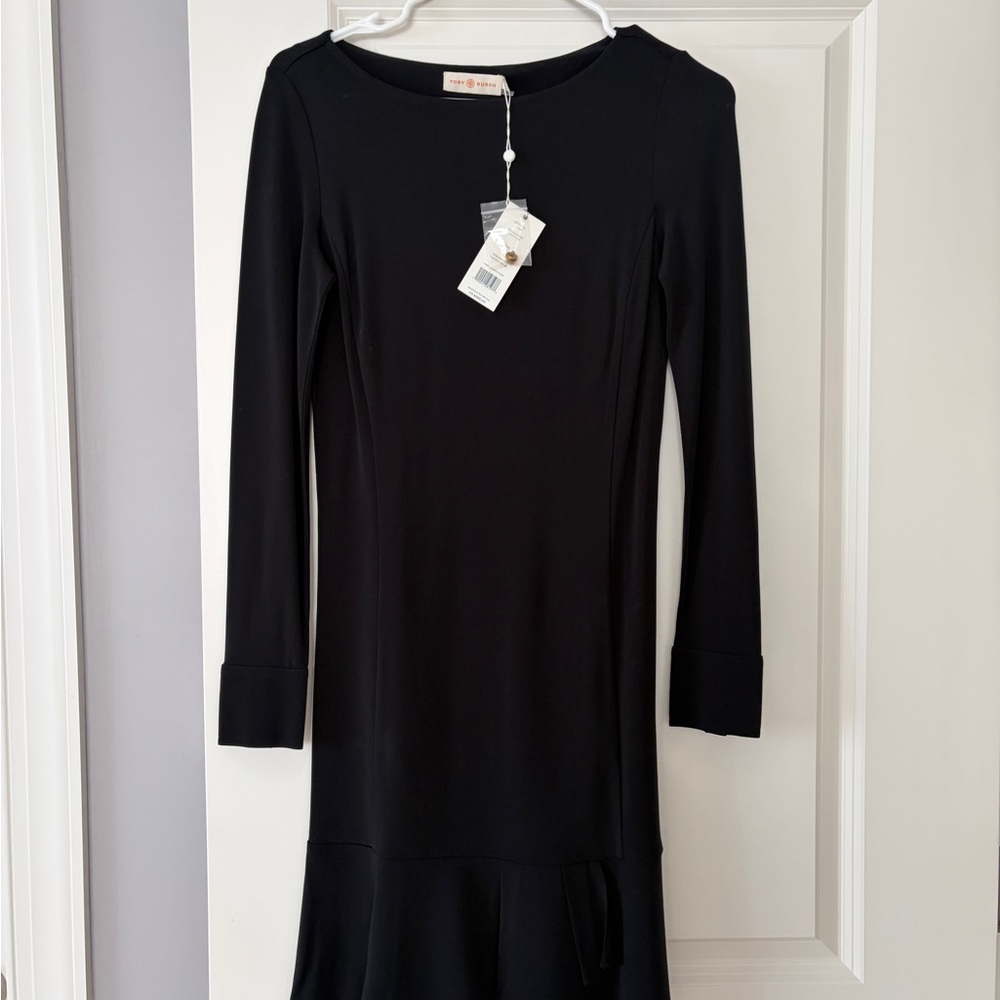 Tory Burch Classic Black Long Sleeve Dress